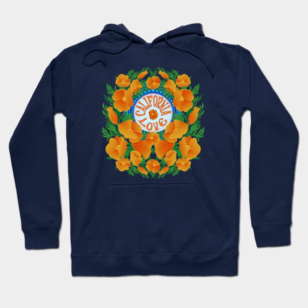 California Love Poppy Superbloom Hoodie by Spatium Natura